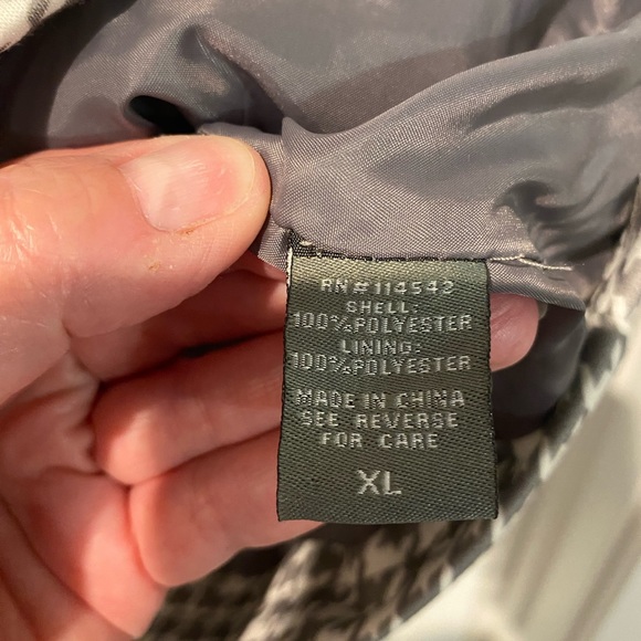 J2 by Jou Jou jacket, houndstooth, size XL, good condition, - Picture 4 of 5